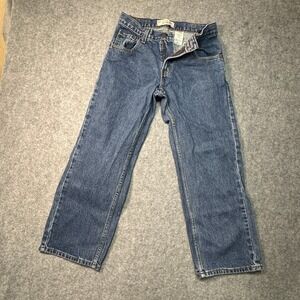 Levi's Signature Jeans Womens 30X26 Blue Denim Cotton Loose Fit Straight Leg
